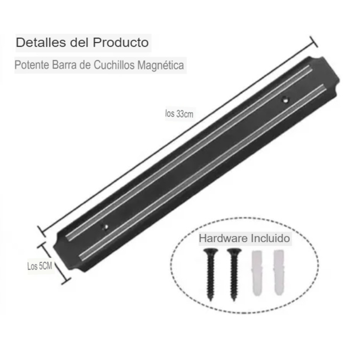 Barra Magnetica Imantada 50 Cm