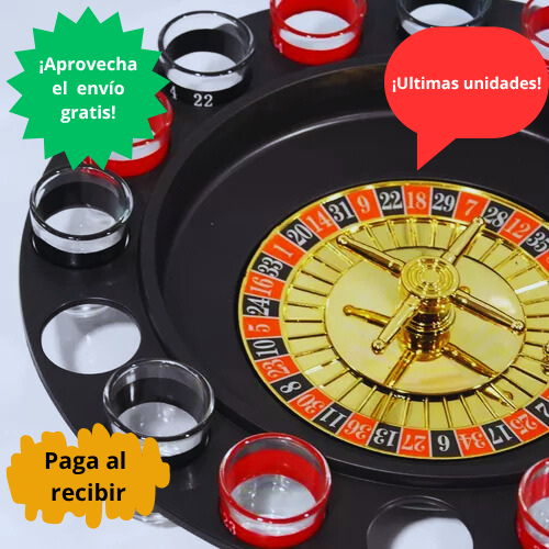 🟢Juego Ruleta Casino De Tragos Shot