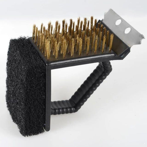 CEPILLO PARA PARRILLA 3 EN 1 LIMPIADOR