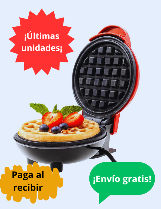 Mini Wafflera Redonda Para Reposteria