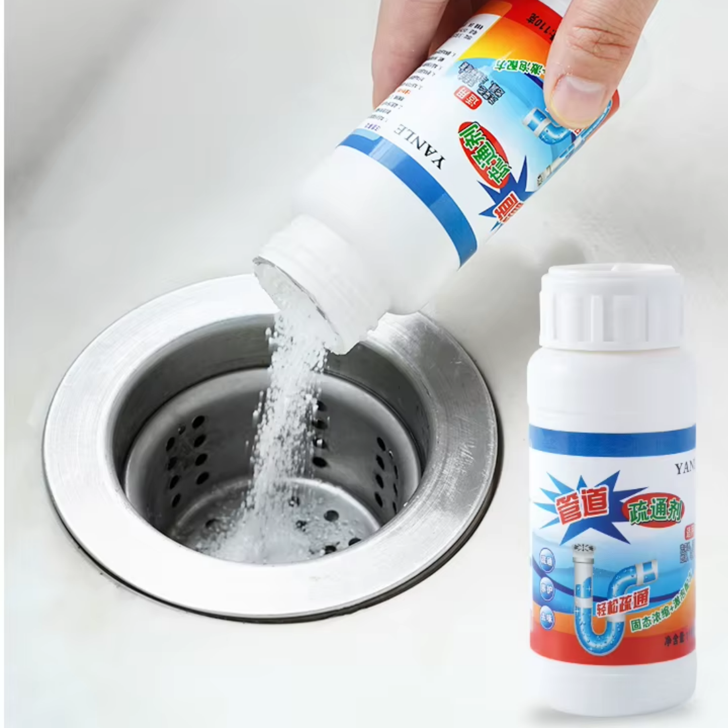 Tripack Polvo Destapa Cañerias 3pcs 110g