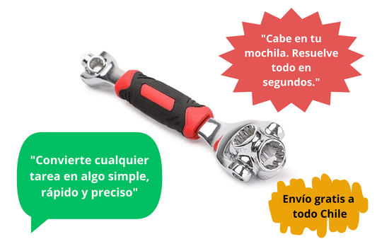 LLAVE INGLESA MULTIFUNCIONAL 8 EN 1