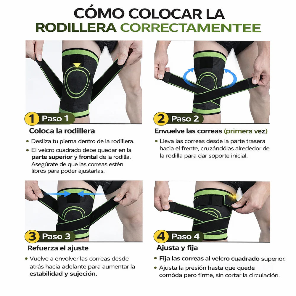 Rodillera De Compresión Ajustable