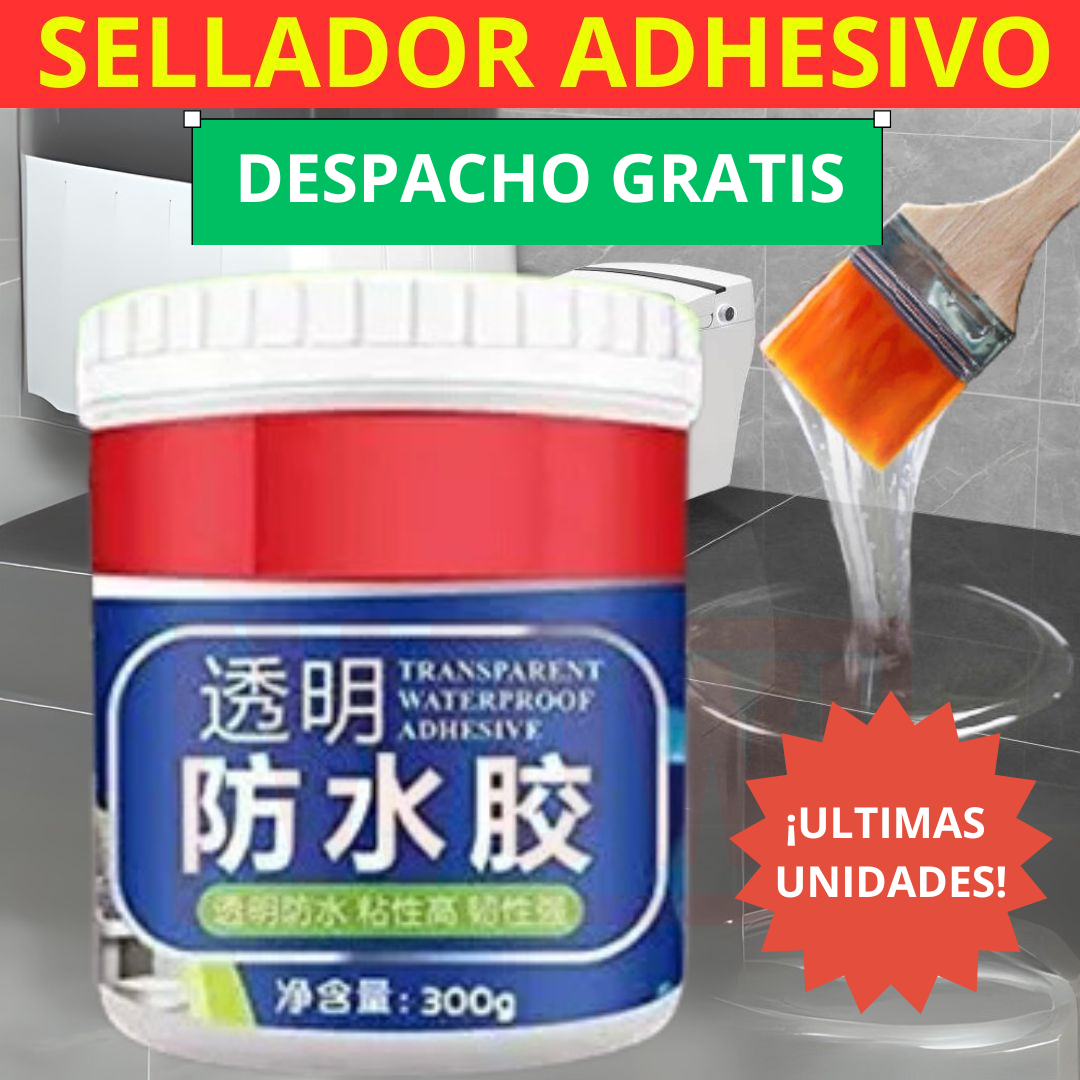 Sellador Adhesivo Transparente 300g Azul