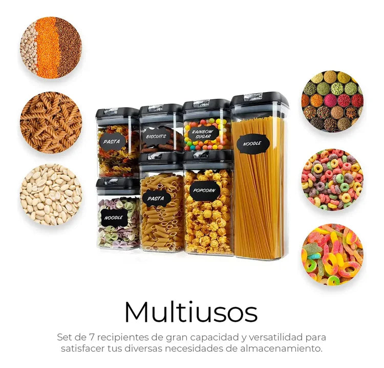 Set De Contenedores Herméticos De Alimentos
