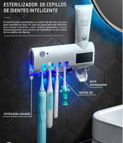 Brushup Porta Cepillos Con Luz Uv